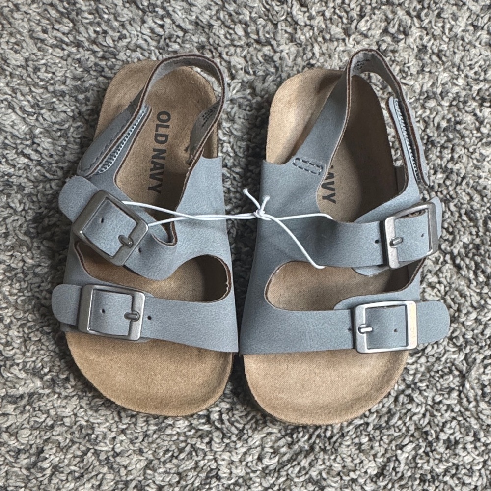 Old Navy Baby Gray Buckle Sandals